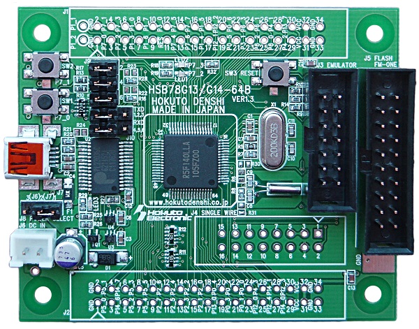 株式会社北斗電子製 ルネサス エレクトロニクス RL78/G13A(64Pin